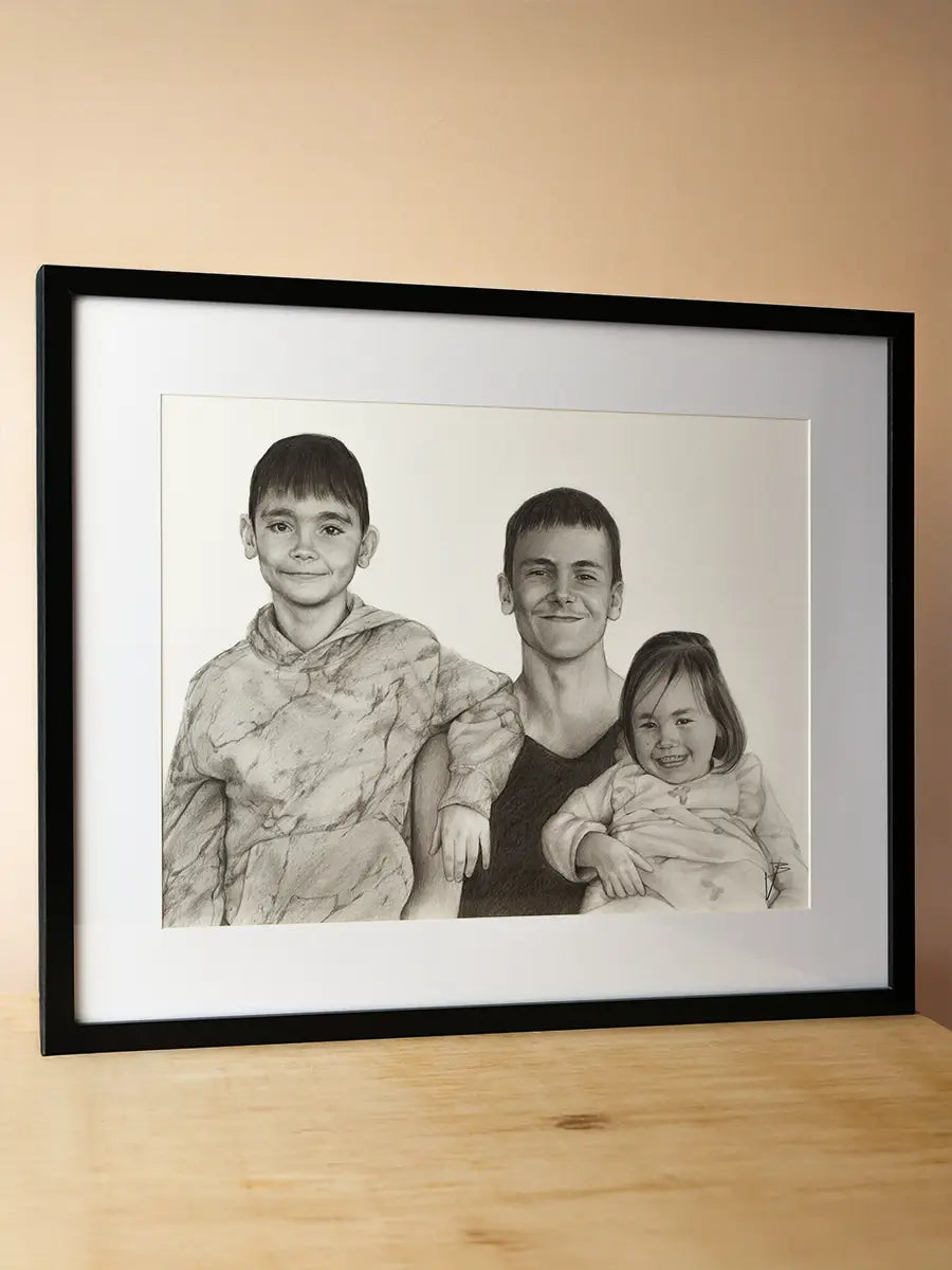 Portret personalizat desenat manual pentru copii