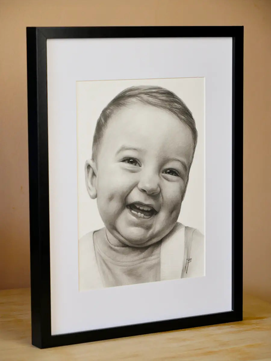 Portret personalizat desenat manual pentru copii