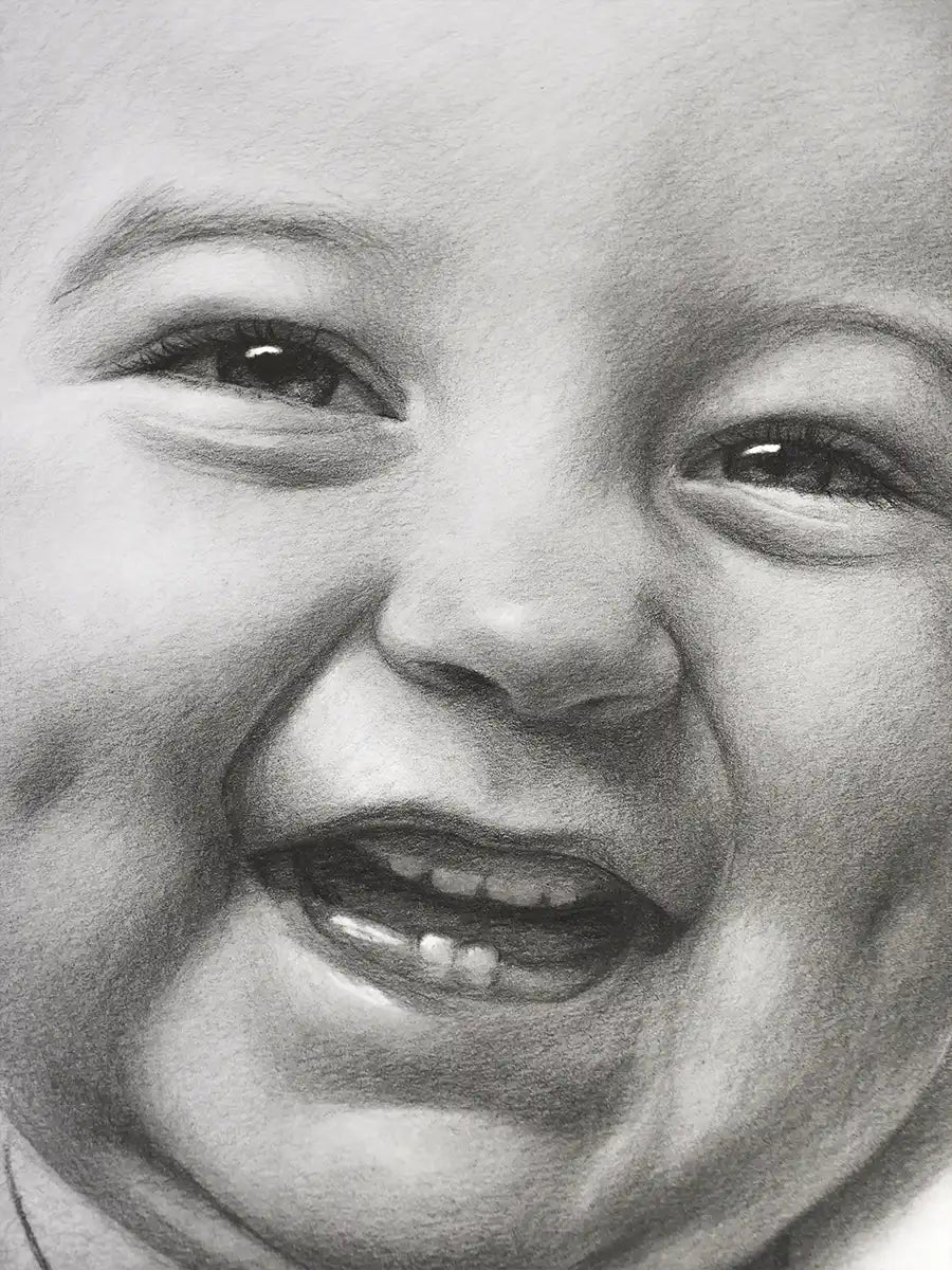 Portret personalizat desenat manual pentru copii
